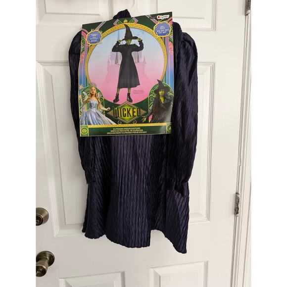 Elphaba WICKED Costume 3t/4t Kids Size XS Dress Up Witch Outfit NEW - Picture 1 of 2